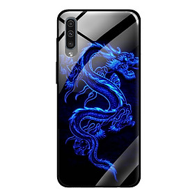Ốp lưng điện thoại Samsung A50S - Mặt Kính Cường Lực - 0270 DRADON02 - Hàng Chính Hãng