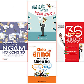 Bookset Sách: Nt ứng Xử Nơi Công Sở (4 Cuốn Quy Tắc Ngầm+Khéo Ăn Nói+ Hài Hước 1 Chút+ 36 Tuyệt Chiêu)