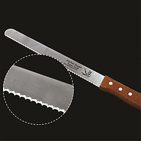 Mua Dao Cắt Bánh Mì Răng Cưa Cắt Sanwich Bánh Kem Sinh Nhật Cán Gỗ Lưỡi Thép Không Gỉ 12 Inch - DAOCATBANH12
