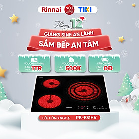 Mua Bếp hồng ngoại Rinnai RB-E31HV mặt kính Schott 5200W - Hàng chính hãng.