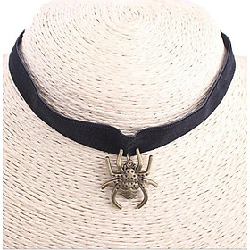 Vòng cổ choker hình nhện cá tính V21