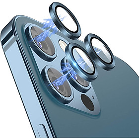 Mua Bộ miếng dán kính cường lực bảo vệ Camera iPhone 12 Pro (6.1 inch) hiệu Wiwu Guard Lens Ring mang  lại khả năng chụp hình sắc nét full HD (độ cứng 9H  chống trầy  chống chụi & vân tay  bảo vệ toàn diện) - hàng nhập khẩu