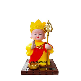 TƯỢNG PHẬT ĐỊA TẠNG NĂNG LƯỢNG MẶT TRỜI GẬT ĐẦU CAO 11.5CM