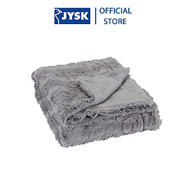Chăn sofa | JYSK Myggblom | polyester | be/xám | R130xD170cm