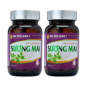 Combo 2 Thực phẩm chức năng viên uống trắng da hỗ trợ điều trị nám hỗ trợ điều trị sạm da Sương Mai Học viện quân y Việt nam (60 viên/ hộp)