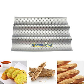 Mua Khay Nướng Bánh Mỳ 3 Rãnh Lượn Sóng/Đột Lỗ