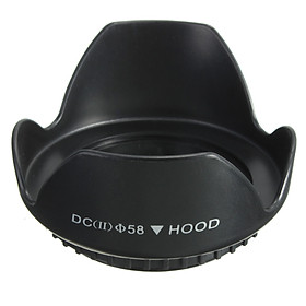 58mm Upgraded Lens Hood For Canon 700D 100D 650D 600D 550D 1200D 1100D 18-55mm