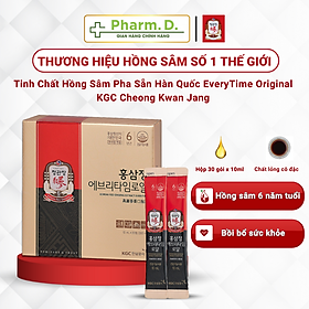 Tinh Chất Hồng Sâm Pha Sẵn EveryTime Original KGC Cheong Kwan Jang ( Hộp 30 gói, Hộp 10 gói x 10ml )