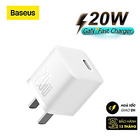 Cốc Sạc Nhanh Cho IPhone 20W Baseus GaN5 Fast Charger - Công Nghệ Power Delivery 3.0 QC 3.0 - Tích Hợp Chip Thông Minh - Công Nghệ Kiểm Soát Nhiệt Độ BCT - Hàng Chính Hãng