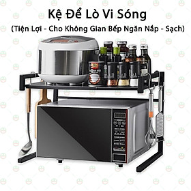 [Sạch Đẹp] Kệ Để Lò Vi Sóng - Bếp Nướng 1 Tầng KhoNCC Hàng Chính Hãng - Không Gian Bếp Gọn Gàng - KLM-KVS1T