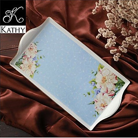 Mua CERAFLORAL Khay sứ hoa màu xanh 5170X