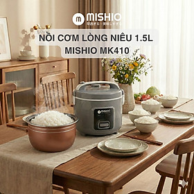 Nồi Cơm Điện lòng niêu Mishio – hàng chính hãng
