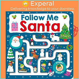Sách - Maze Book: Follow Me Santa by Roger Priddy