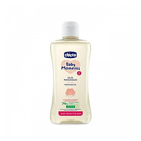 Dầu mát-xa CHICCO chiết xuất hạt bông 0M+ 200ml