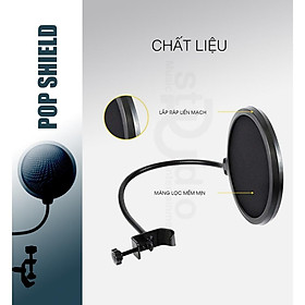 Mua Màng lọc âm thanh cho micro thu âm - giảm thiểu tiếng ồn tối đa  lọc được tạp âm - giúp âm thanh phát huy