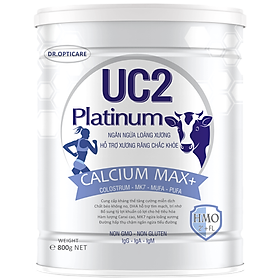 Sữa bột UC2 Platinum Calcium Max+ 800g (bổ sung Colostrum, Canxi ngăn ngừa loãng xương)