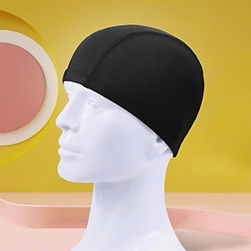 Mũ Bơi Người Lớn Co Giãn Dày Dặn Bảo Vệ Tai, Giữ Gọn Tóc Khi Bơi