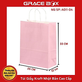 Mua Túi Giấy Kraft Nhật Cao Cấp - Màu Hồng Nhạt