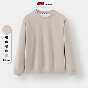 Áo Thun Ấm Tay Dài Nam 5S FASHION Soft-Warm Chất Nỉ Mềm Mịn, Dày Dặn, Trơn Basic Dễ Mặc (ANI24027)