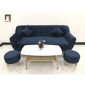 Mua Bộ ghế sofa băng NL xanh dương đậm vải nhung nhiều kích cỡ