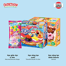 Combo 3 hộp kẹo Popin Cookin đồ chơi sáng tạo ăn được : Bánh Donut + 2 hộp kẹo tự chọn chính hãng