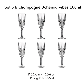 Mua Set 6 ly pha lê Bohemia Vibes 180m hàng chính hãng