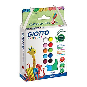 Đất nặn nhập khẩu Italy GIOTTO Patplume Classic Hộp 10 màu x 20g 512900