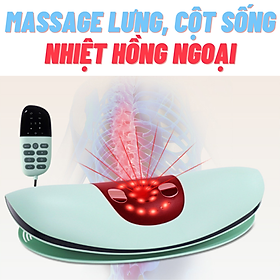 Máy Massage Trị Liệu Lưng, Cổ, Hông, Eo Cao Cấp - Chuyên Sâu Thắt Lưng, Cột Sống - Có điều khiển - Sử dụng pin sạc
