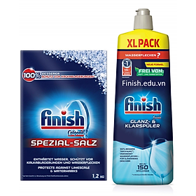 Combo muối làm mềm nước và chai nước làm bóng 750ml somat
