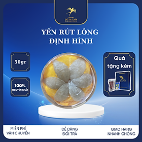 TỔ YẾN RÚT LÔNG ĐINH HÌNH HỘP 50GR - YẾN SÀO ĐỖ THỊ TOÁN - QUÀ TẶNG SANG TRỌNG - LÀM CHẬM QUÁ TRỊNH LÃO HÓA - BỔ PHẾ TRỪ HO SẠCH PHỔI