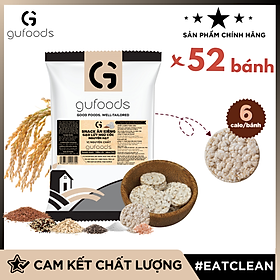Snack gạo lứt ngũ cốc nguyên hạt GUfoods - Không chiên dầu, Đa dạng hương vị, Thanh đạm, Lành mạnh, Phù hợp Eat clean, Ăn vặt healthy, Tiện lợi, Thuần chay