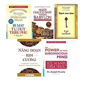 Combo 5 cuốn Tư Duy Trong Kinh Doanh Thành Công : Bí Mật Tư Duy Triệu Phú (Tái Bản) + Người Giàu Có Nhất Thành Babylon (Tái Bản 2020) + Năng Đoạn Kim Cương (Tái Bản) + Người Nam Châm (Tái Bản 2019) + Sức Mạnh Tiềm Thức (Tái Bản)