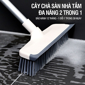 Mua Cây chà sàn nhà tắm đa năng 2 trong 1  chổi cọ sàn và gạt nước  cán tăng giảm chiều dài Kitimop-Z1