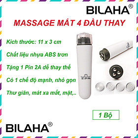 Bút massage mặt cầm tay 4 đầu loại xịn nhất giá rẻ (có hàng sẵn) (Hàng Chính Hãng)