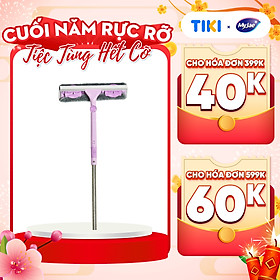 Cây Lau Kính, Gạt Chùi Kính Đa Năng 2 Đầu Trong 1 MyJae Cán Dài Uốn Xoay Thông Minh Chống Trơn Trượt
