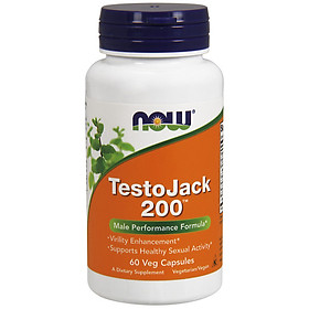 TestoJack 200 | Công thức tuyệt hảo giúp Tăng Cường Sinh Lực Nam Giới, các thảo dược tự nhiên quý hiếm được biết đến để hỗ trợ hoạt động sinh lý khoẻ mạnh và sức khoẻ tổng thể của người đàn ông (60 Viên)
