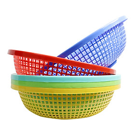 Mua Combo 5 Rổ nhựa tròn 45cm Chấn Thuận Thành đựng đồ đạc  đựng thực phẩm rau củ đa năng tiện lợi hàng Việt Nam chất lượng cao RC4520-5 (nhiều màu)