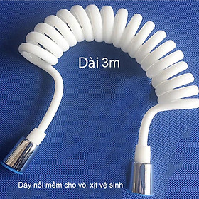 Mua Dây mềm cho vòi xịt vệ sinh uốn hình lò xo bằng nhựa PU dài (dài 1.5m-2m-m3m tùy chọn)