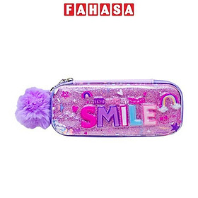 Bóp Viết Kim Tuyến Smile Lông Mềm - Yescholar 9423 - Màu Tím
