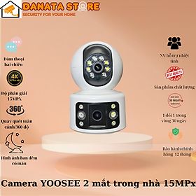 Mua (Lỗi 1 đổi 1)  Camera trong nhà Wifi YOOSEE KÉP 6.0MP Không Dây Xem 2 Màn Hình Cùng Lúc Xoay 360 Độ    Hỗ Trợ Đàm Thoại 2 Chiều - Hàng nhập khẩu