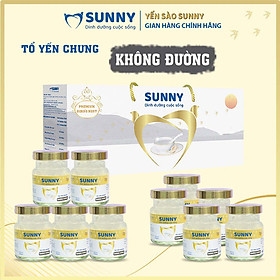 [Hộp 10] Yến sào không đường - Yến Sào Khánh Hòa chưng sẳn - 25% Yến thô - 70ml/hũ - Yến sào SUNNY