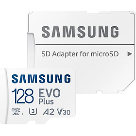 Mua Thẻ Nhớ Micro SD Samsung Evo Plus 128GB U3 Class 10 - 100MB/s (Kèm Adapter) - Hàng Chính Hãng