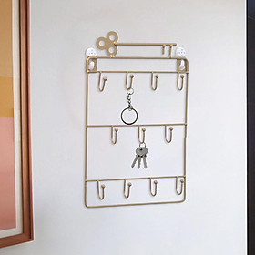 Wall Mounted Key Rack Holder Organizer 3 Layers for Work Card Masks Garage