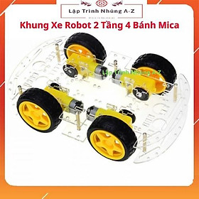 Mua  Lập Trình Nhúng A-Z  G9  Khung Xe Robot 2 Tầng 4 Bánh Mica