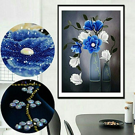 Mua Tranh đính đá BÌNH HOA TRONG GIÓ  (56 × 75 cm) DF253 chưa đính