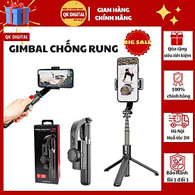 Gậy Chống Rung Gimbal Stabilizer L08 - Có 3 Chân Đỡ - Nút Bấm Bluetooh Hàng Cao Cấp - Hàng Nhập Khẩu