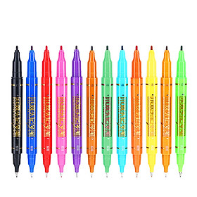 Sky 12 color color marker small double head hook line pen color pen set 2112