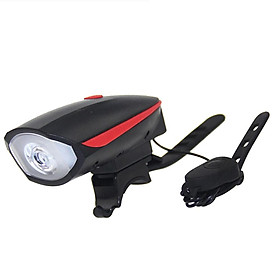 2in1Super Bright USB Led Bicycle Front Light with Built-in Horn 250 Lumens Waterproof 3 Light Modes Rechargeable Bike Bell Headlight Front Light Set