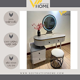 Mua Bàn trang điểm  bàn phấn kèm gương tích hợp đèn LED kèm nút cảm ứng thông minh và ngăn kéo để đồ tện lợi BTD-00023