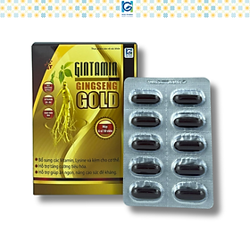 Viên uống tăng cường sức khoẻ, chống suy nhược GINTAMIN GINGSENG GOLD (Lọ 60 Viên)